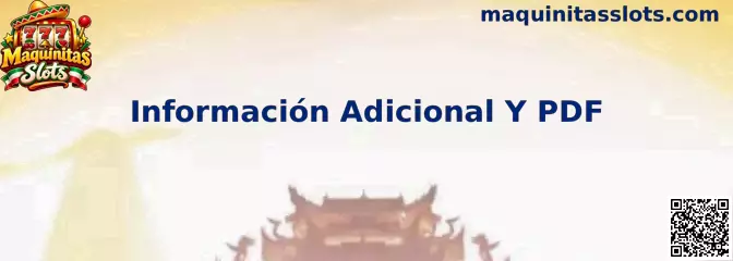 Guía de Información Adicional Y PDF para consultar reglas y proceso de canje en Maquinitas Slots