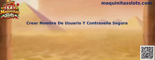 Crear nombre de usuario y contraseña segura